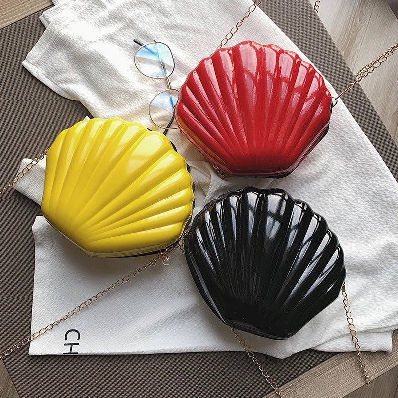 Women's Small Pu Leather Solid Color Streetwear Shell Zipper Dome Bag