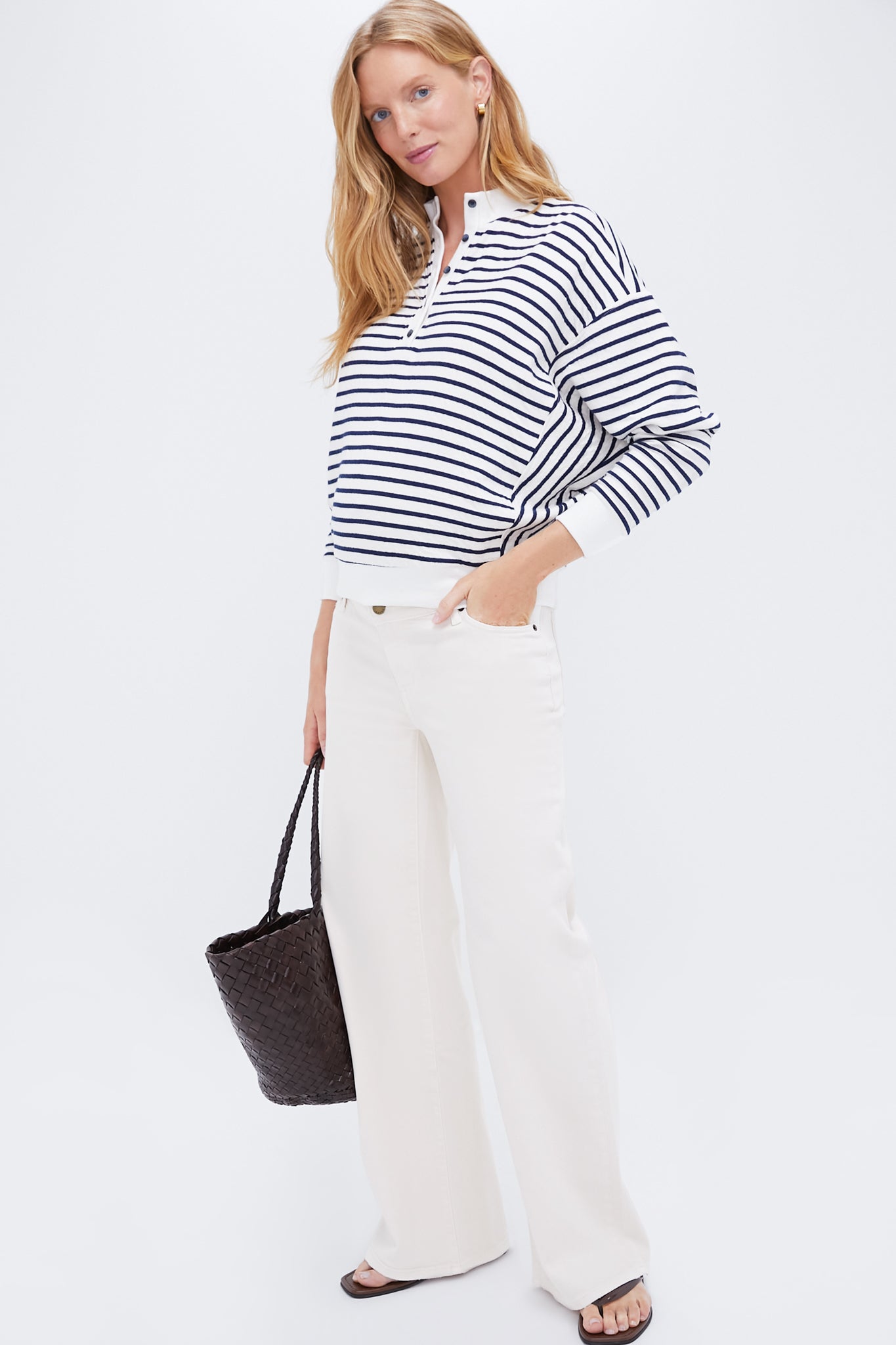 Vanilla The Maternity Wideleg Jean