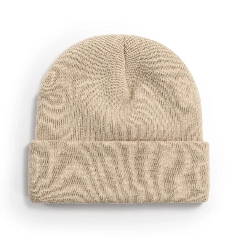 Unisex Minimalist Solid Color Eaveless Wool Cap