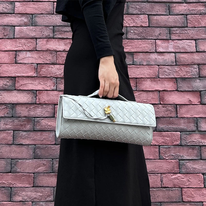 Women's Leather Solid Color Streetwear Square Flip Cover Envelope Bag