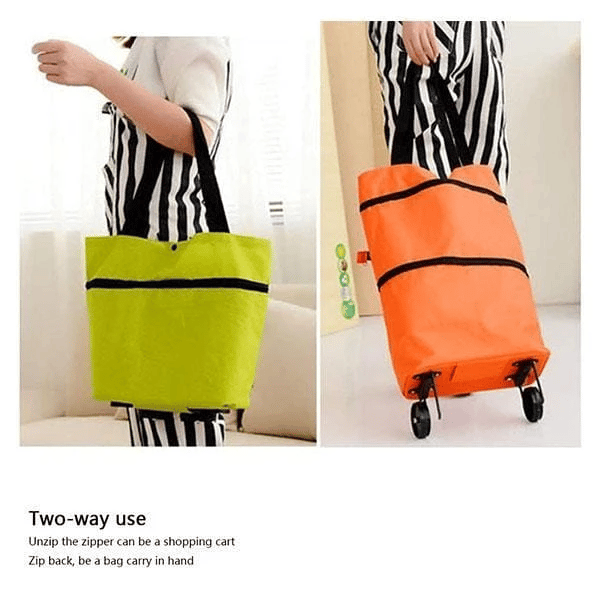 🎄Hot Sale🎁 - Foldable Shopping Trolley Tote Bag