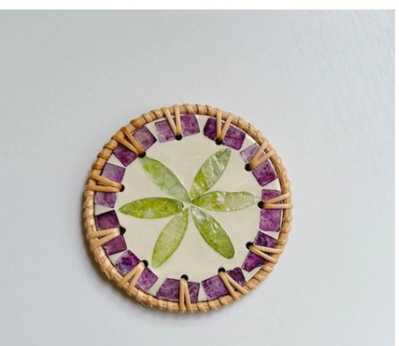 Casual Retro Flower Wood Placemat 1 Piece