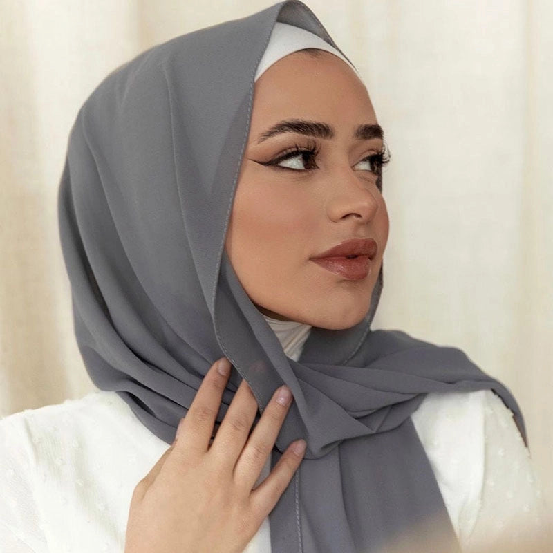 Unisex Basic Minimalist Solid Color Polyester Kerchief