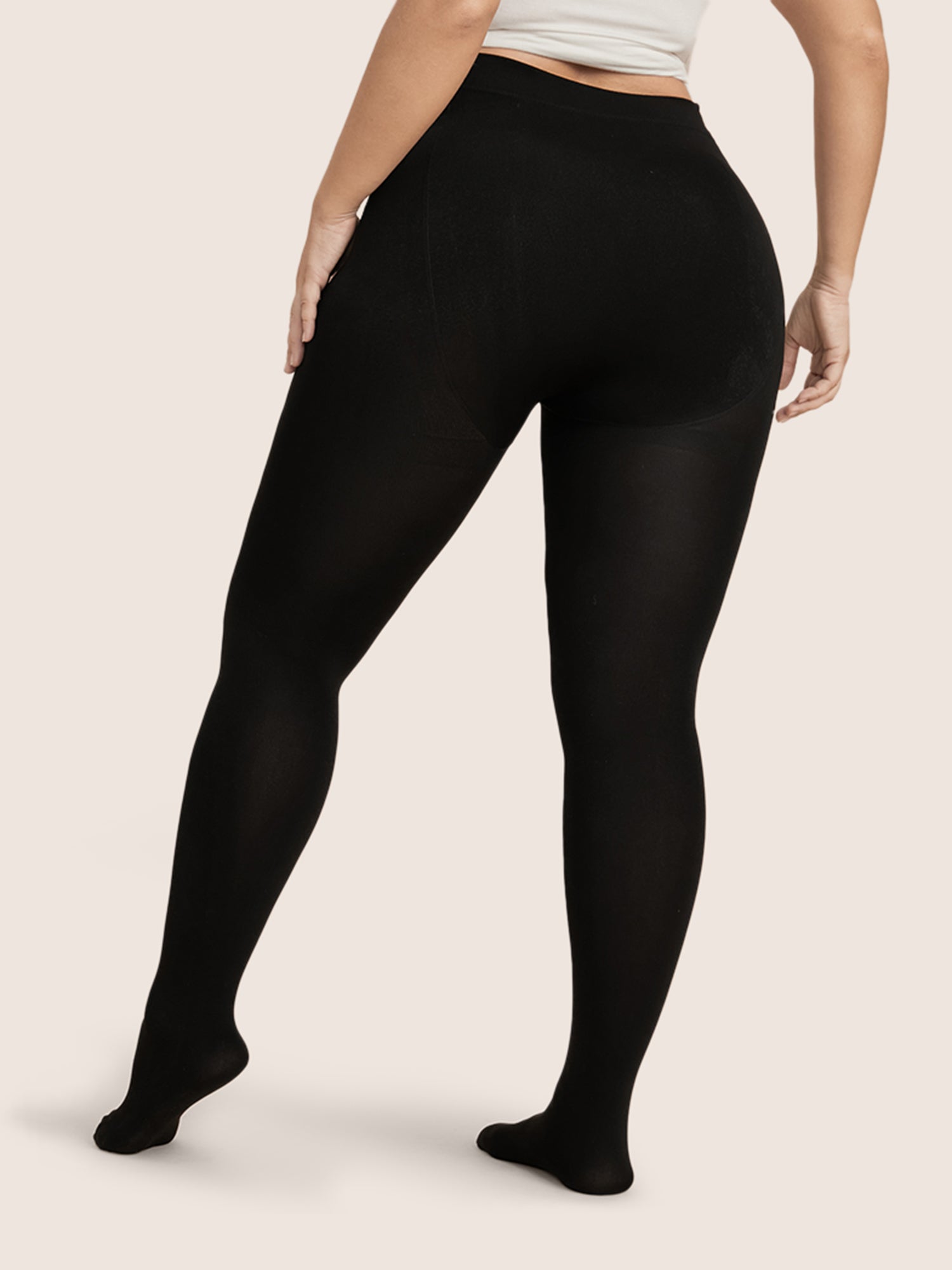 680D Solid Thermal Lined Tights