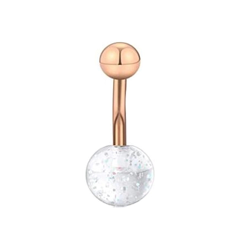 Minimalist Geometric Stainless Steel Plating Belly Ring 1 Piece