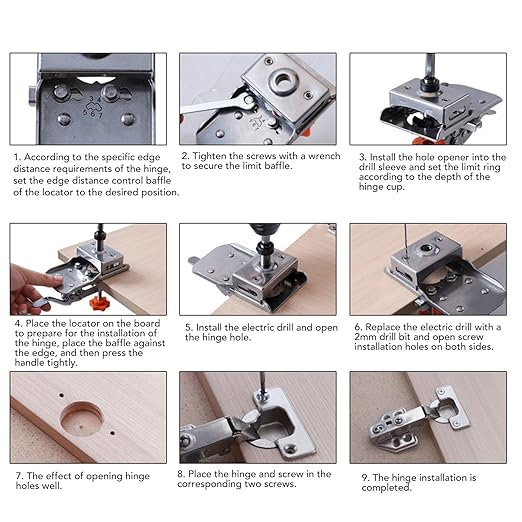 Adjustable Hinge Hole Jig