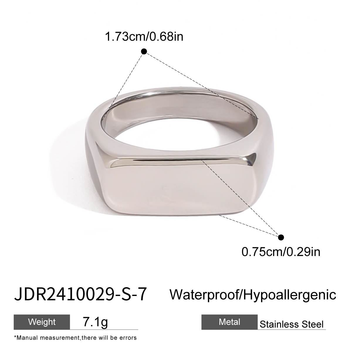 Stainless Steel Plain Ring Bracelet Geometric Ring Niche Bracelet Titanium Steel Hand Jewelry