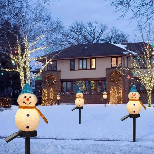 Christmas sale -- Waterproof solar light with snowman