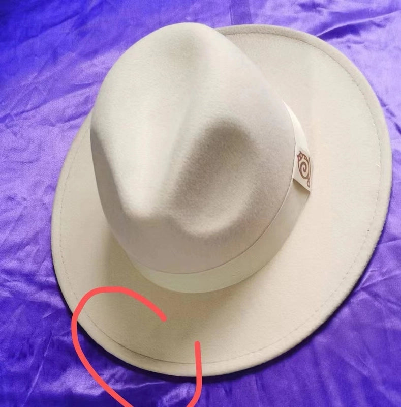 Autumn And Winter New Style Woolen Jazz Hat Fashion Women's Hat Top Hat Factory Bag Hair Band