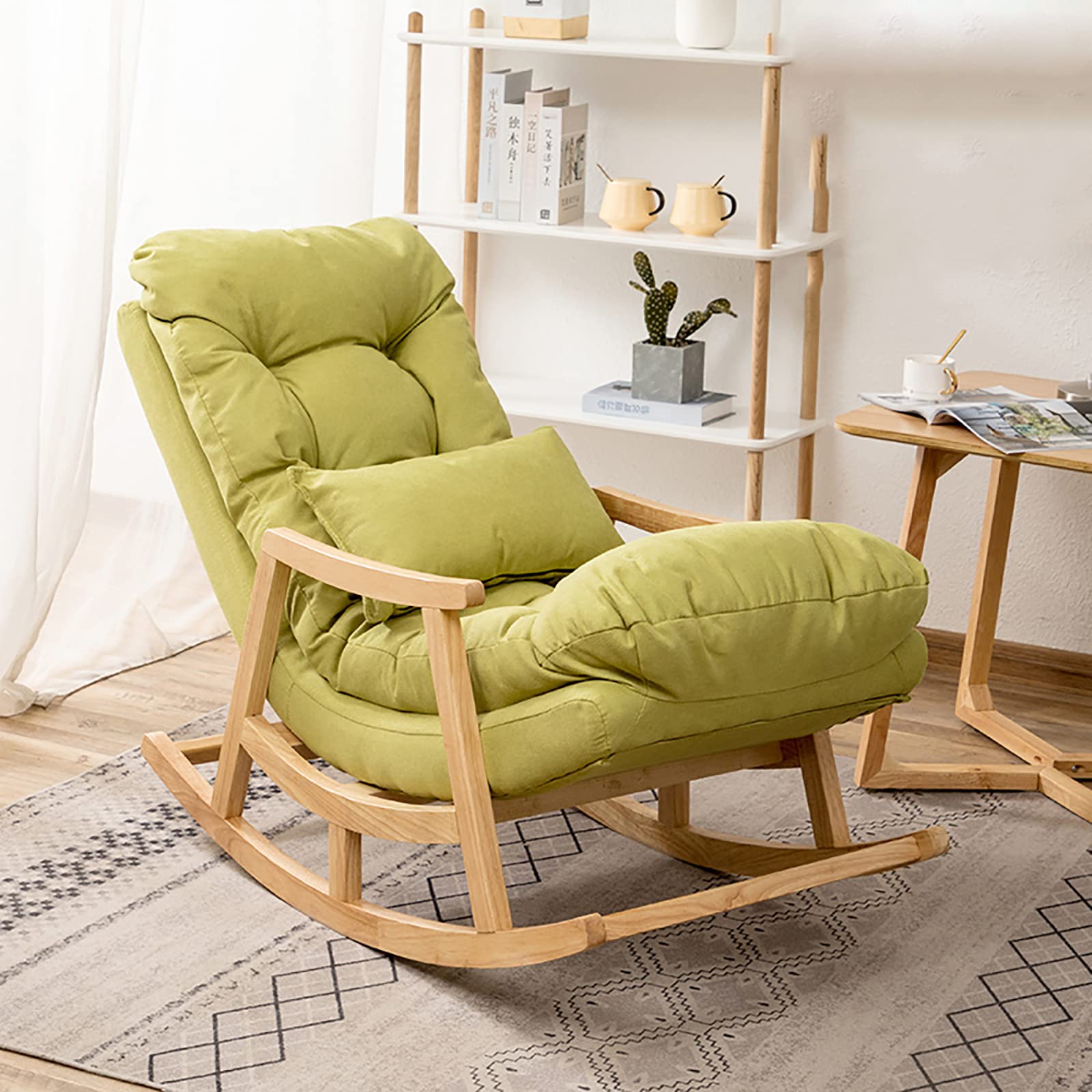 【Special offer🎉Buy 1 get 1 free】Solid Wood Reclining Rocking Chair with Cushion