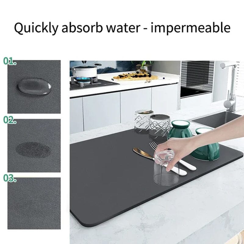 2023 New Kitchen Super Absorbent Draining Mat