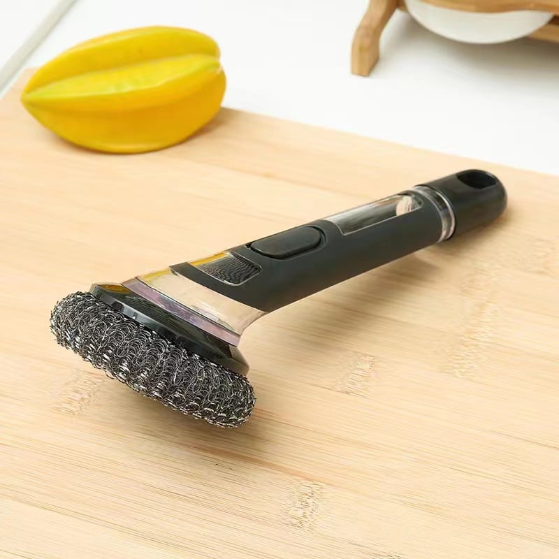 🎁Multifunctional Long Handle Pressing Cleaning Brush