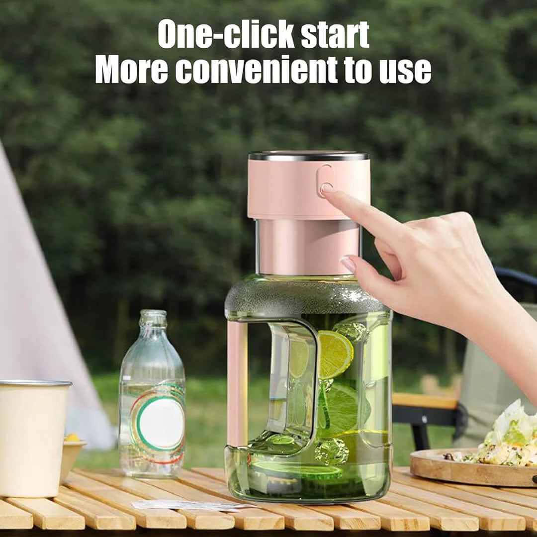 Portable Electric Rechargeable Cordless Barrel Juicer 1600ml