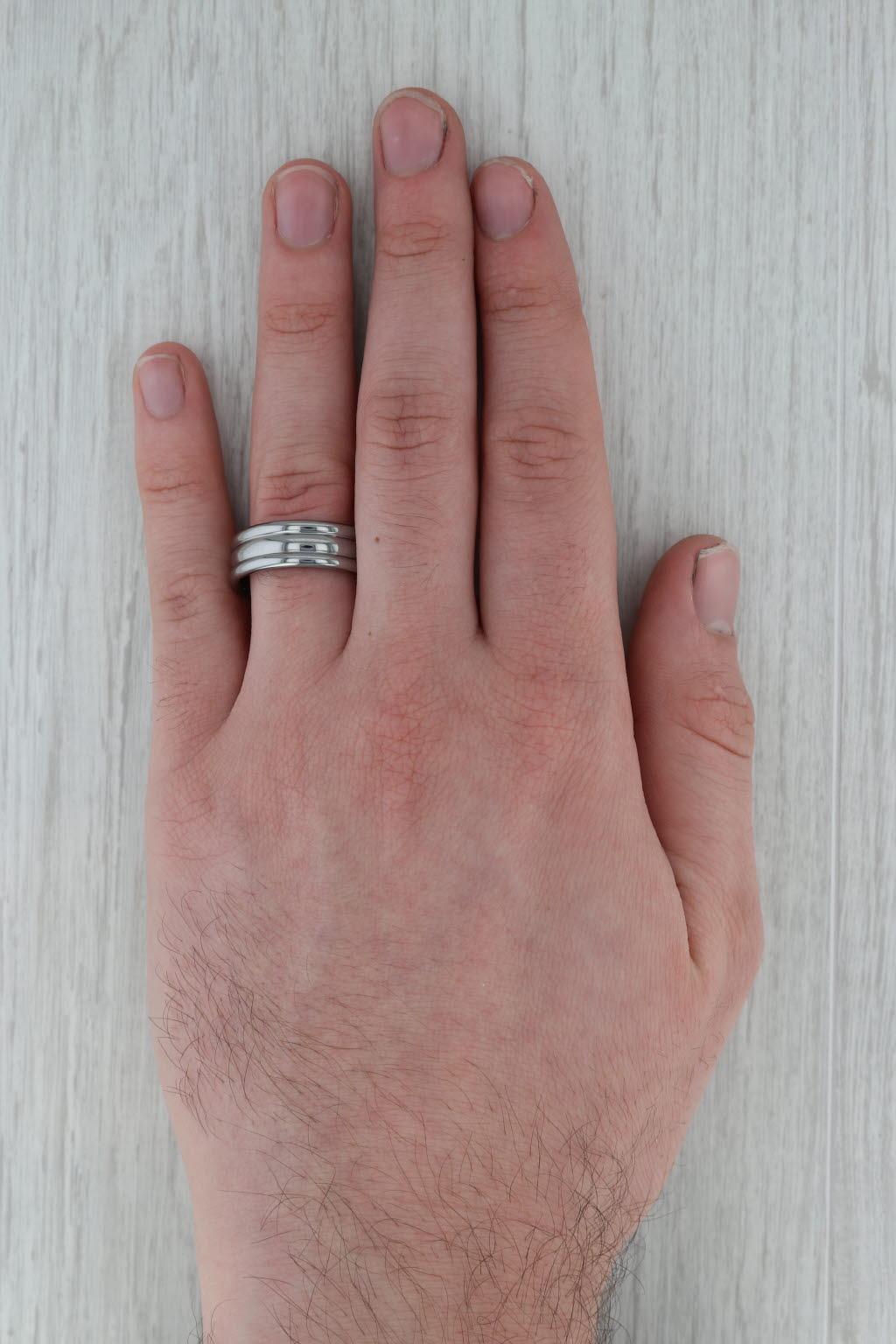 New Beveled Tungsten Carbide Ring Men's Wedding Band Size 11