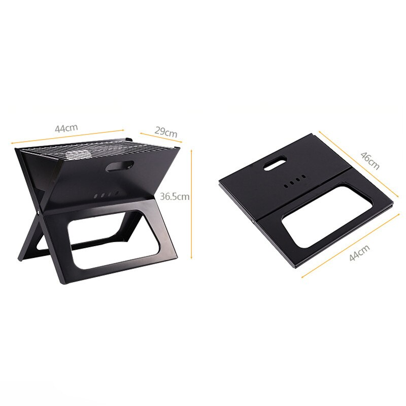 X TYPE FOLDABLE PORTABLE Barbecue Grill. BBQ / BAR B Q Portable Grill WITH COOKING PLATE