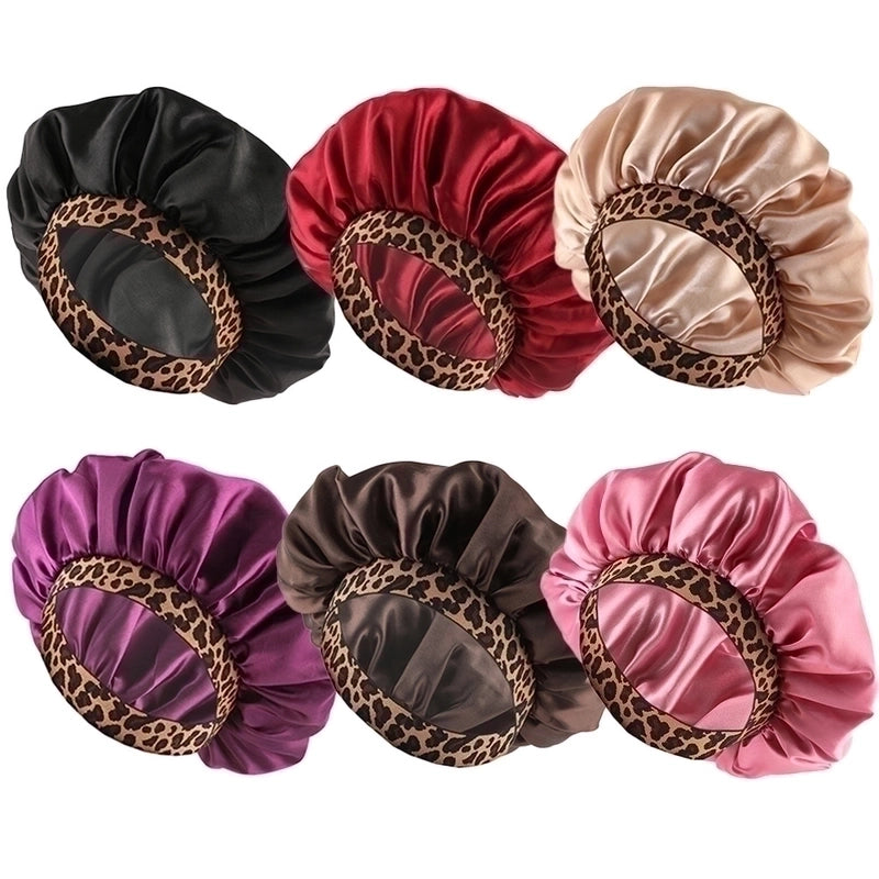 Women's Basic Minimalist Leopard Printing Eaveless Beanie Hat