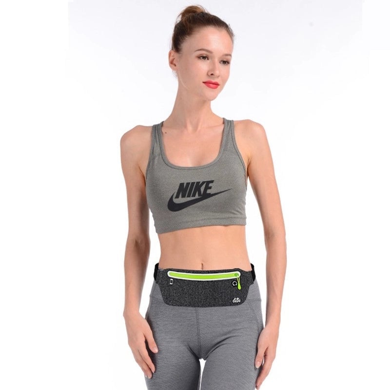 Unisex Sports Solid Color Lycra Waterproof Anti-theft Waist Bags