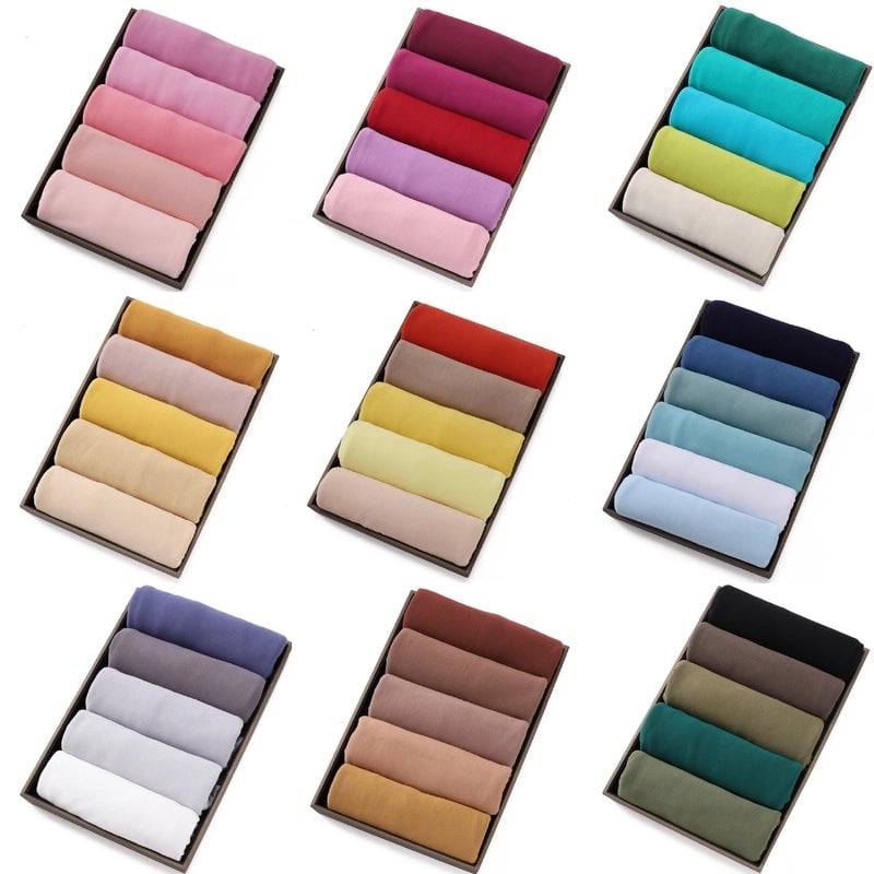 56 Color Optional Jersey Solid Color Mercerized Cotton Scarf Modal Long Scarf Jersey Cover Head Turban