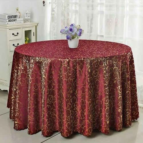 6 Colors Jacquard Tablecloth Cover Damask Pattern for Wedding Hotel