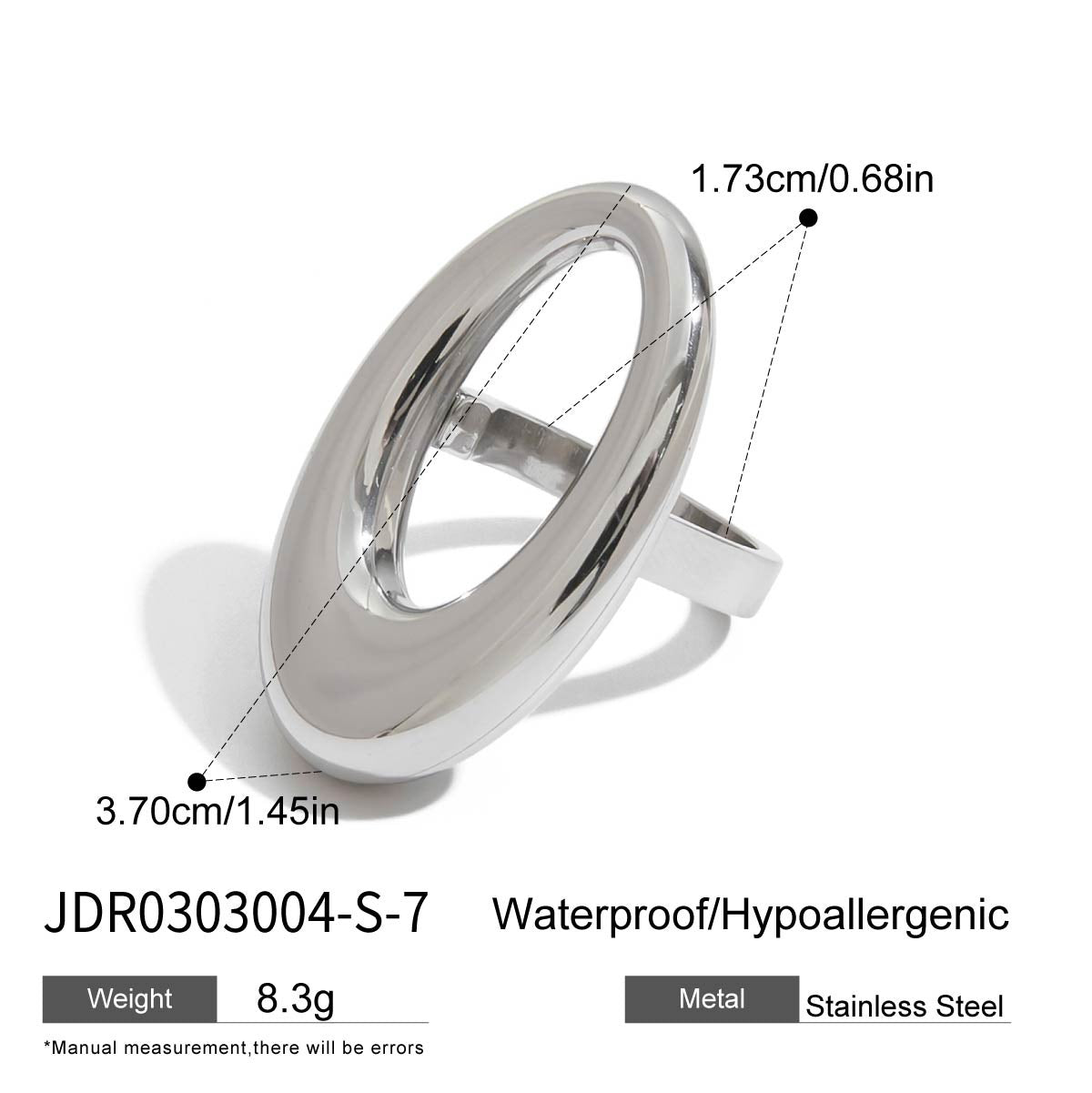 Geometric Ring Titanium Steel Jewelry Niche Design Ring Stainless Steel Ring