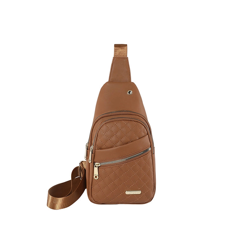 Women's Basic Classic Style Solid Color Oxford Cloth Waist Bags