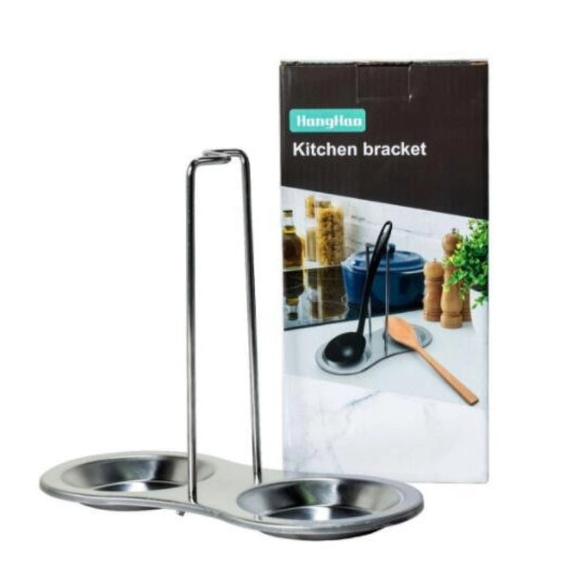 Minimalist Solid Color Stainless Steel Soup Spoon Holder Pot Cover Rack