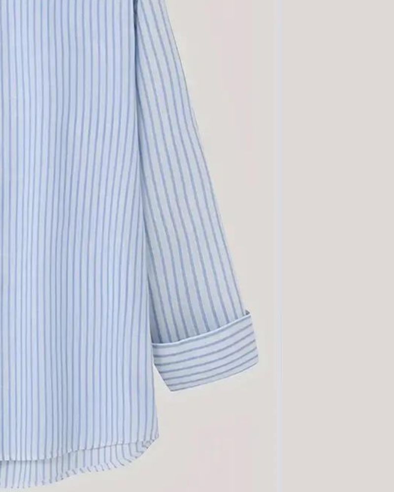 Modest Lines Printed White Shirt For Men