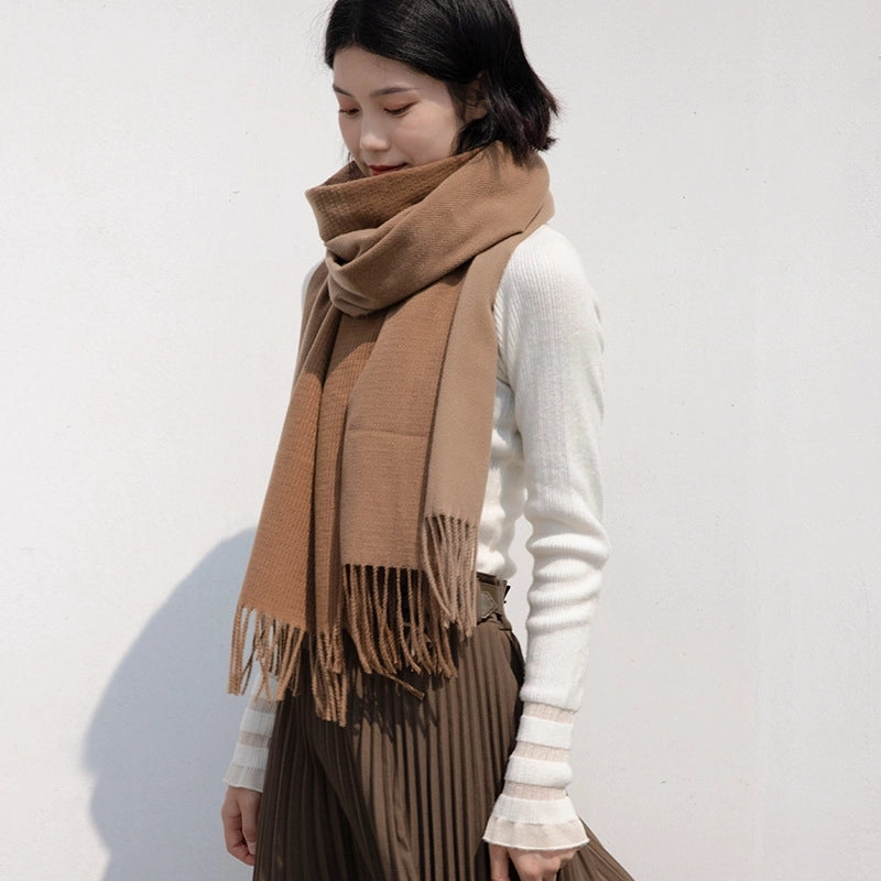 Women's Elegant Streetwear Tassel Polyester Tassel Scarf
