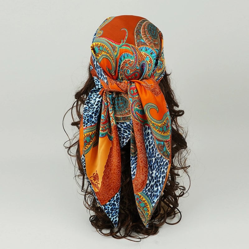 Women's Vintage Style Classic Style Rainbow Moonlight Silk Silk Scarf
