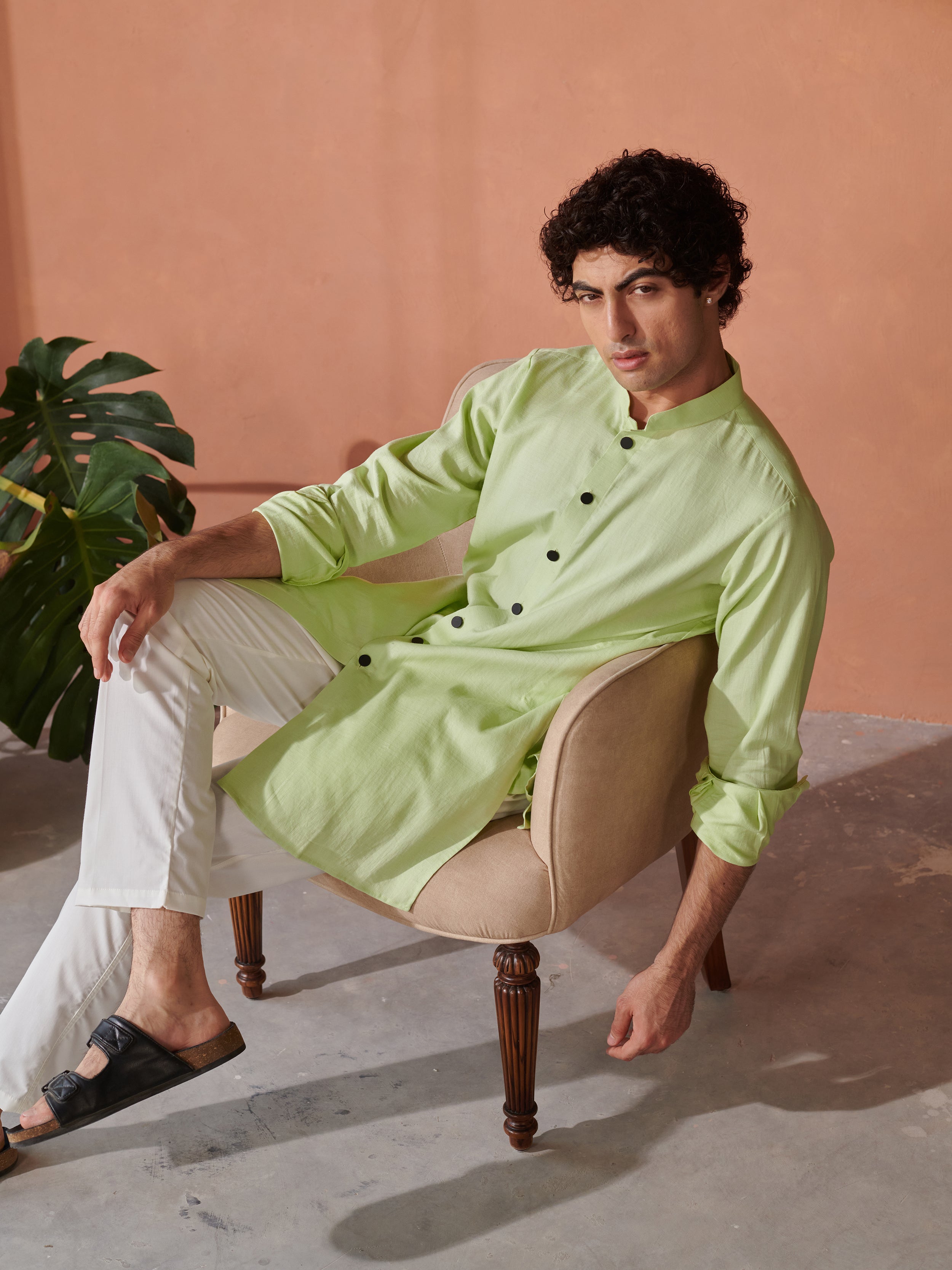 Sage Green Jodhpuri Kurta