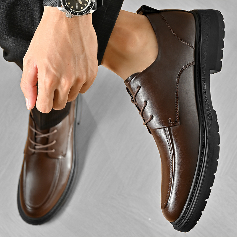 Gptsolvy New Dress Shoes Men Black Soft Leather Italian Skin Shoes for Man Elegant Casual Business Men Footwear Luxury Social Male Shoes