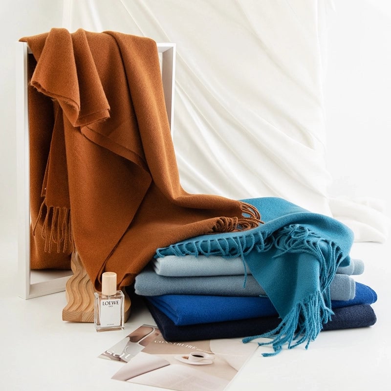 Scarf Winter Warm Windproof Shawl Women's High-end  Women's Cashmere Scarf