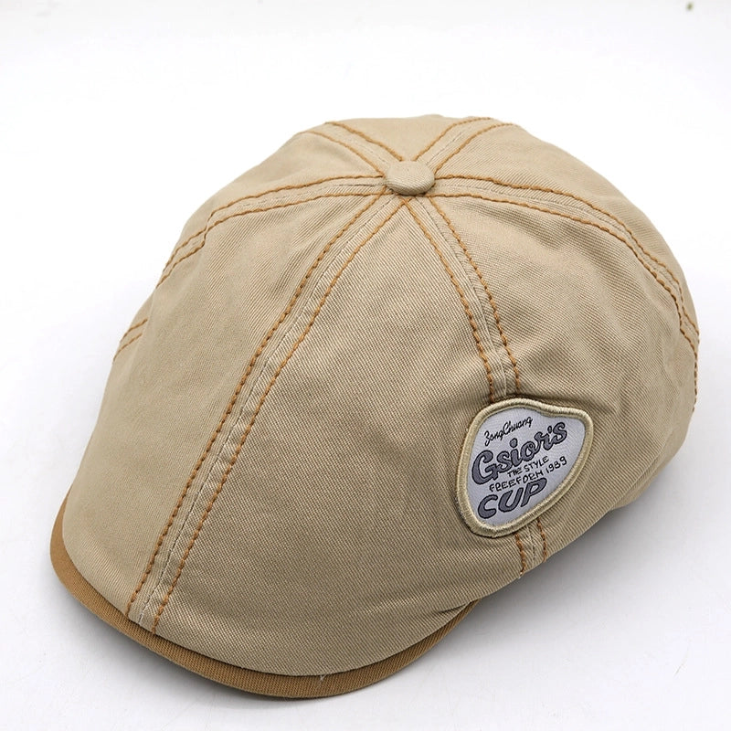 Retro New Washed Adjustable Forward Cap Reverse Beret Men's And Women's Cap