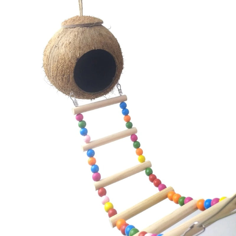 Coconut Birds Nest Hut With Ladder