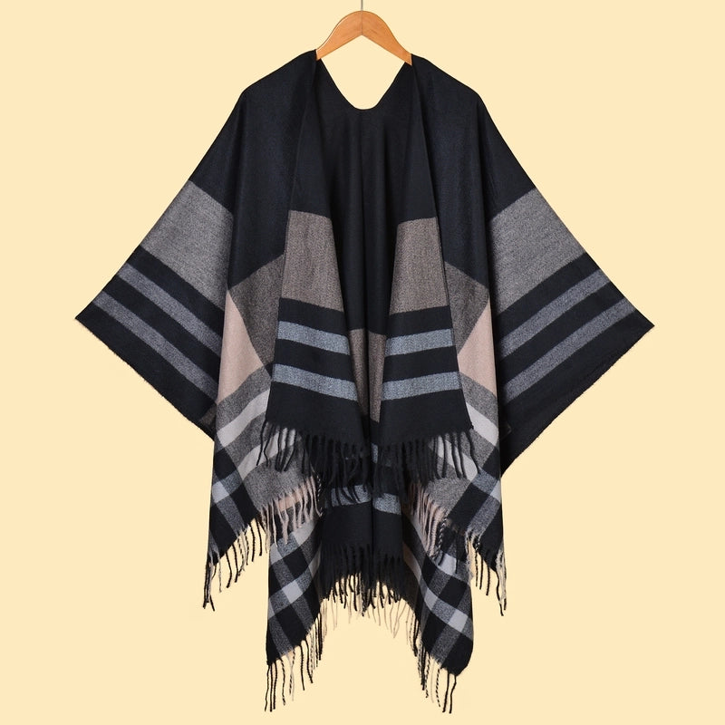 Women's Retro Graffiti Polyester Acrylic Oil Painting Shawl