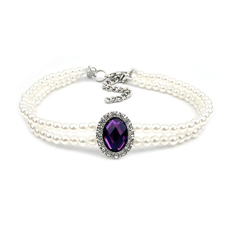 Rhinestone Jeweled Pet Necklace