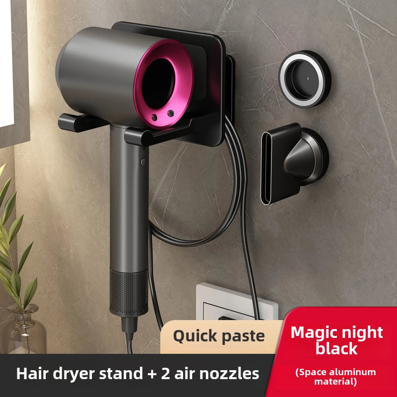 Hair Dryer Rack Punch-free Bracket Hair Dryer Rack Hair Dryer Storage Rack