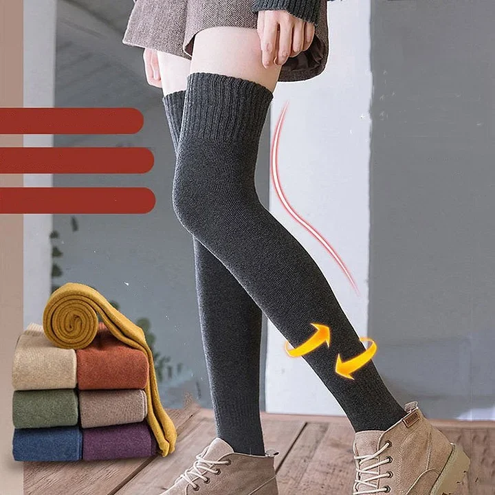 Non-Slip Silicone Over-The-Knee Cotton Stockings
