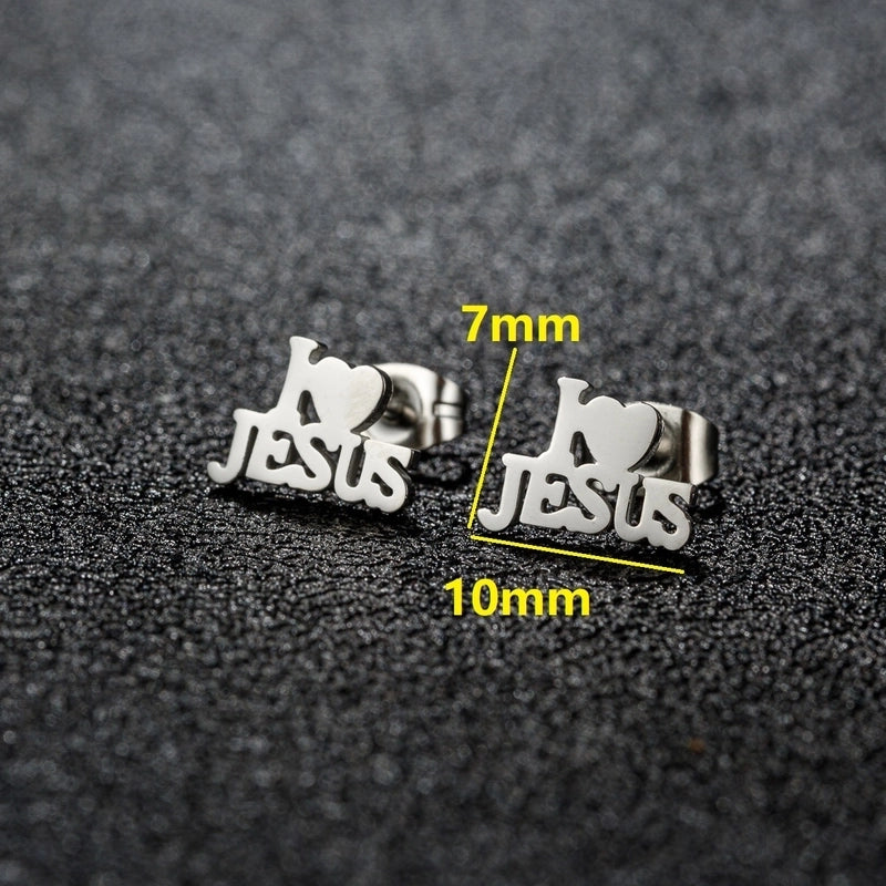 1 Pair Minimalist Classic Style Geometric Polishing Plating 304 Stainless Steel 18K Gold Plated Ear Studs