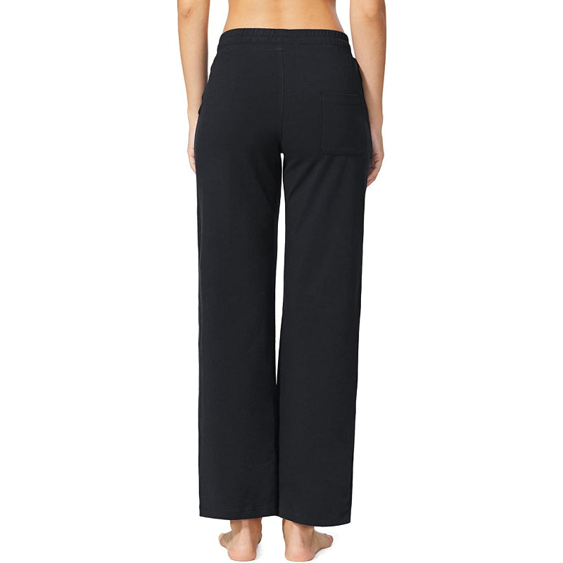 Women's Active Yoga Lounge Capri Pocketed Walking Crop Pants