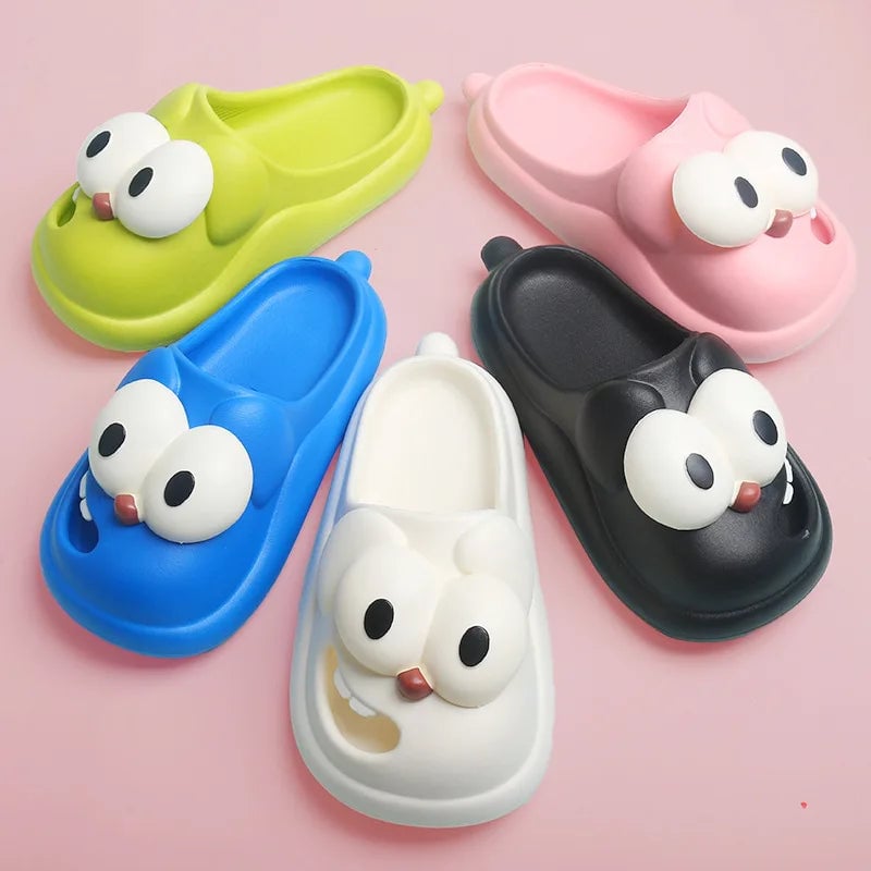 Meet the cutest and funniest slippers you'll ever wear—Tongue Kiss Big Eye Dog Slippers! 🐶💋