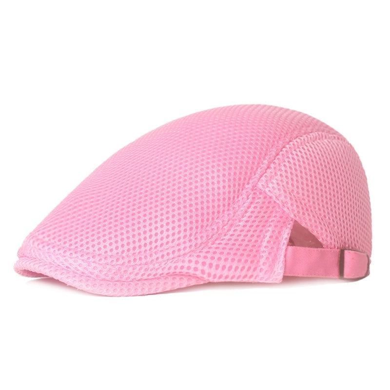 Unisex Minimalist Solid Color Flat Eaves Beret Hat