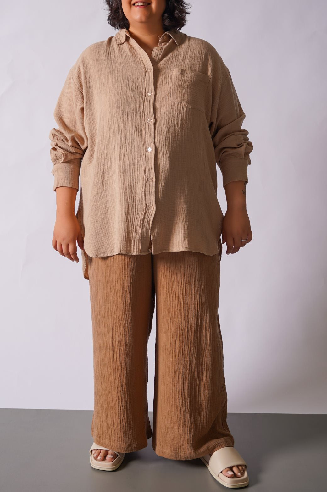 CURVE MUSLIN SHIRT