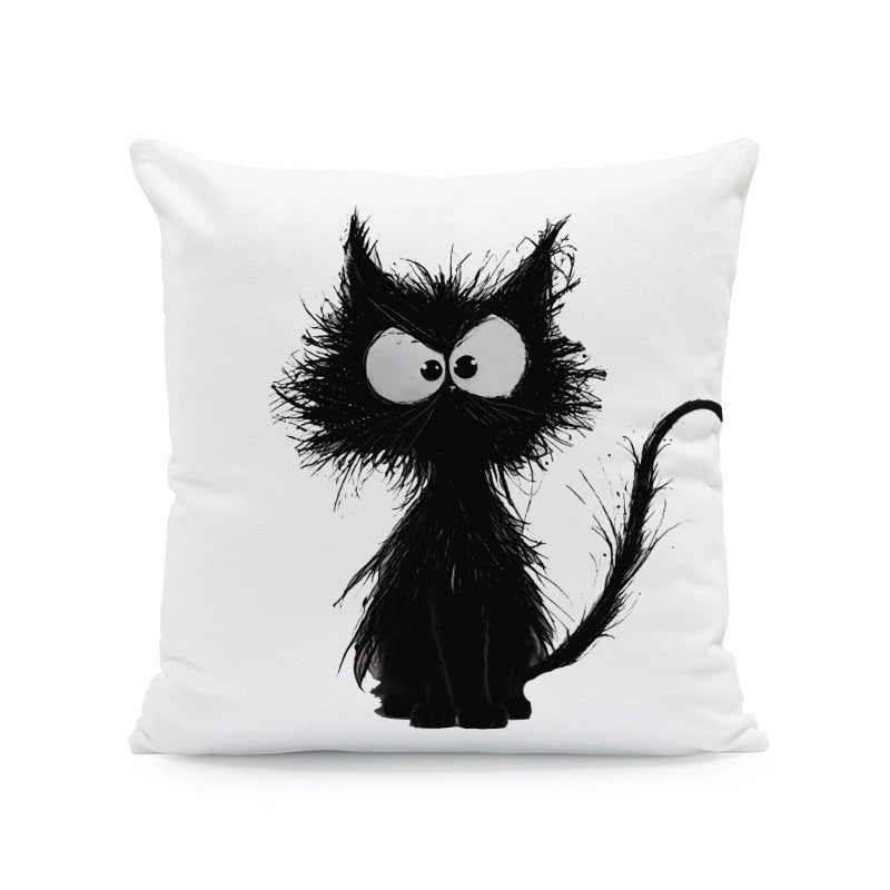 Cute Cat Super Soft Pillow Cases Couch & Sofa Decor