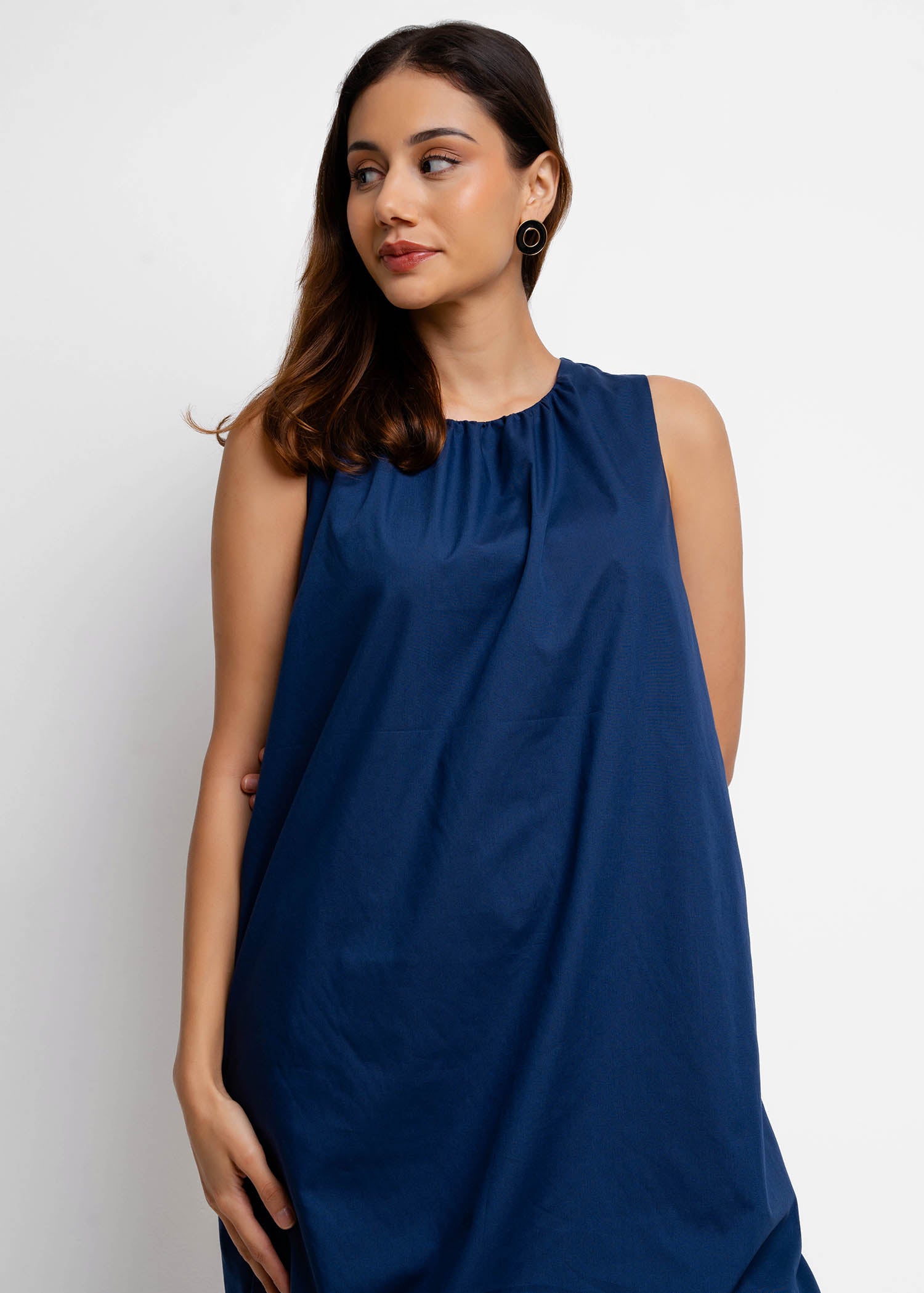 Sleeveless Bubble Hem Dress