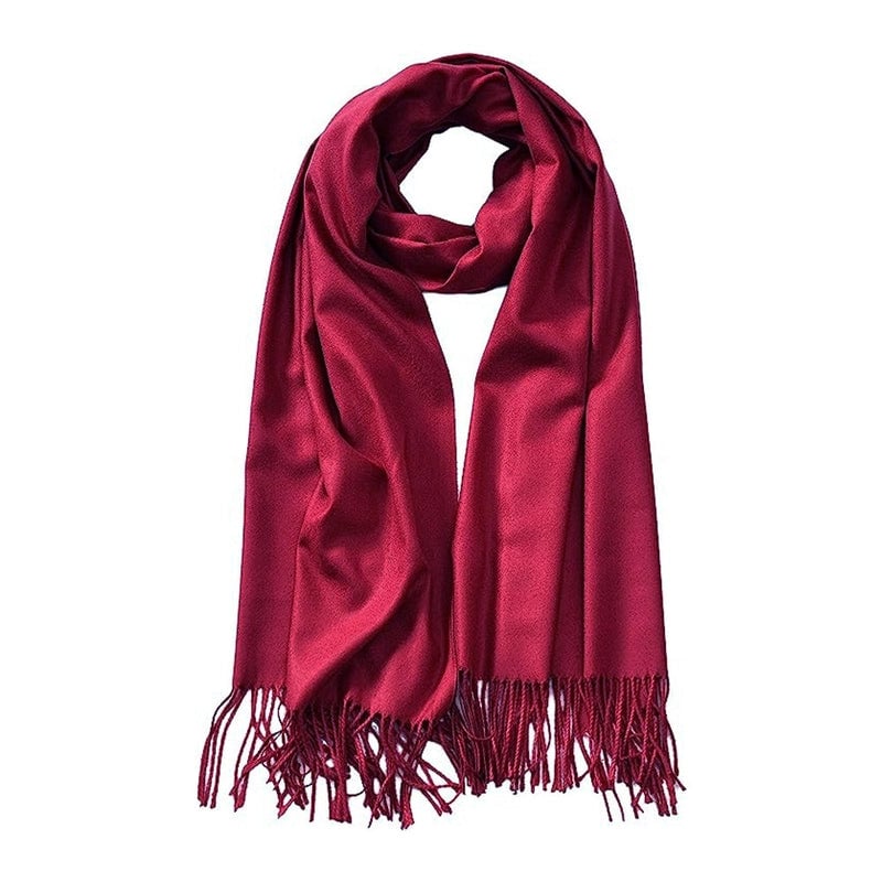 Autumn And Winter New Solid Color Scarf Sweet Wind Imitation Cashmere Scarf Women's Warm Scarf Fashion Shawl