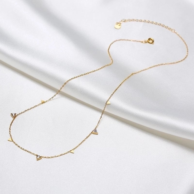 Minimalist Heart Shape 201 Stainless Steel Plating Stainless Steel Necklaces