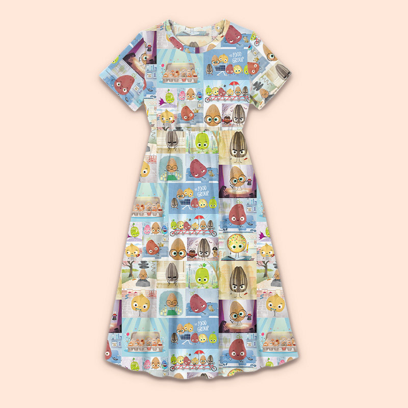 The Smart Cookie The Bad Seed Teacher Printed One Piece Dress