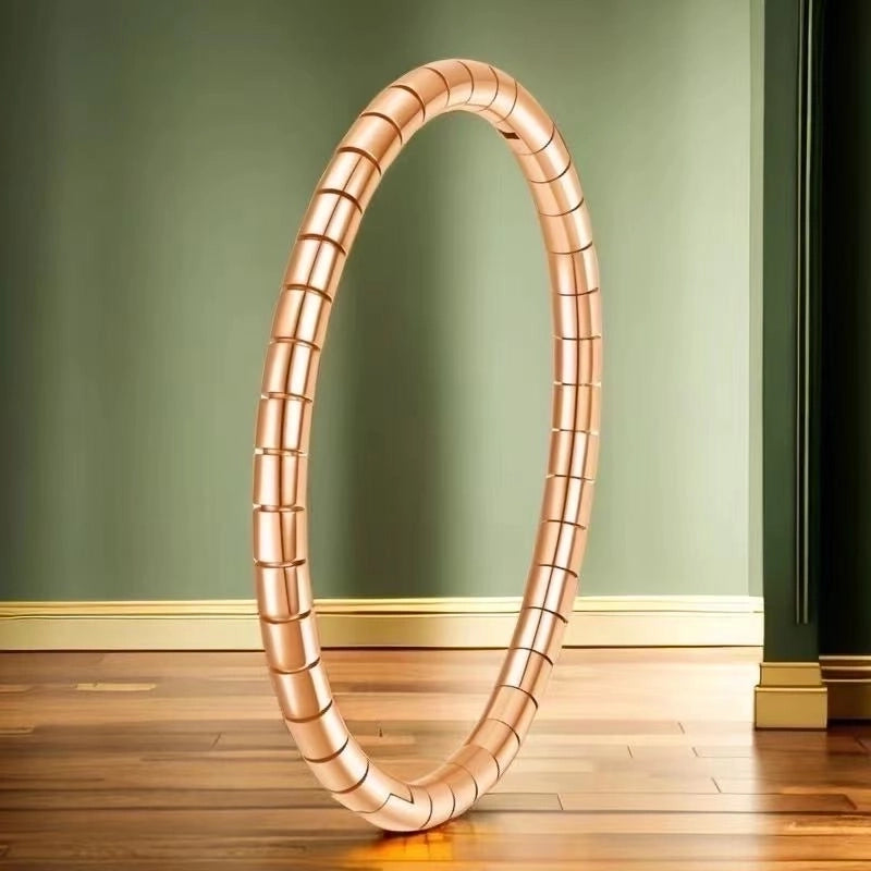 Retro Round Titanium Steel Inlay Zircon Bangle