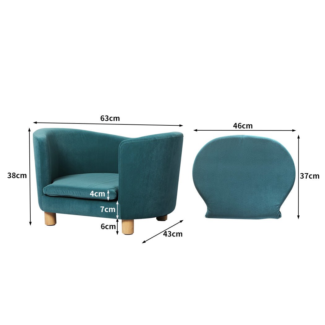 Elevated Dog Lounge in Teal